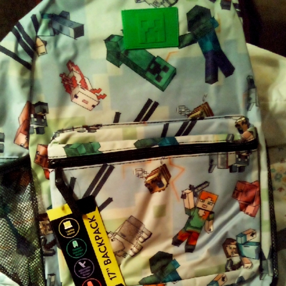 Minecraft Kids Backpack - Blue